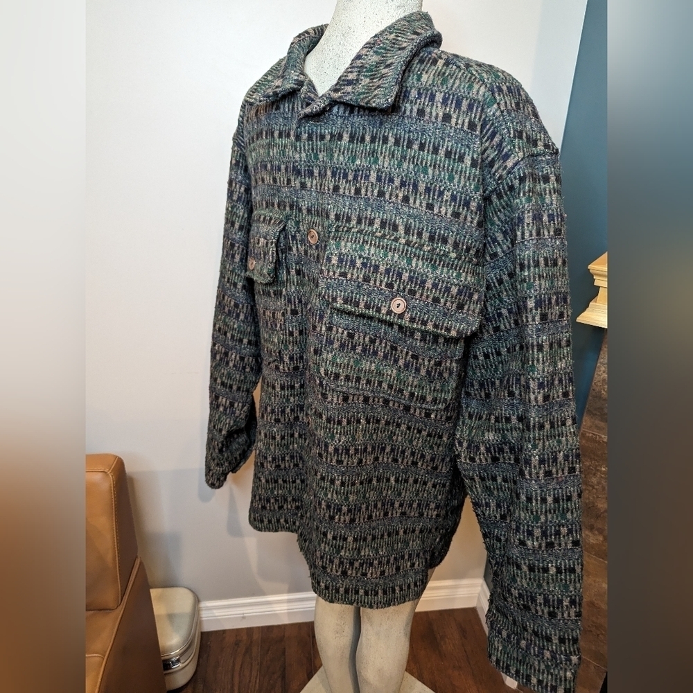 Vintage Señor Lopez Button Down shirt Multi Colored jacket. Men's M fits L/XL